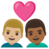 couple with heart, man, man, medium-light skin tone, medium-dark skin tone